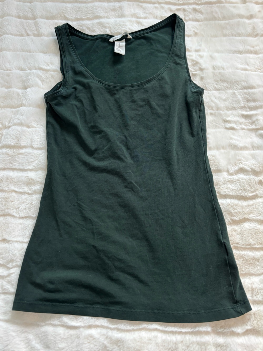 H&M Forest Green Scoop Neck Tank Top